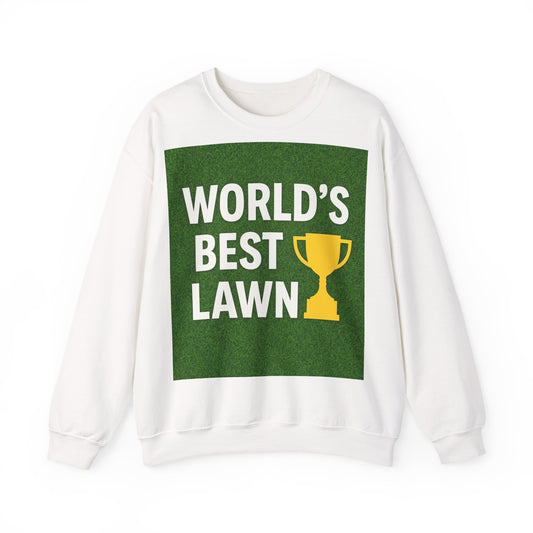 World's Best Lawn Crewneck Sweatshirt, Gardening Gift, Lawn Care Apparel, Unisex Sweatshirt, Father's Day, Gift for Him, Outdoor Enthusiast