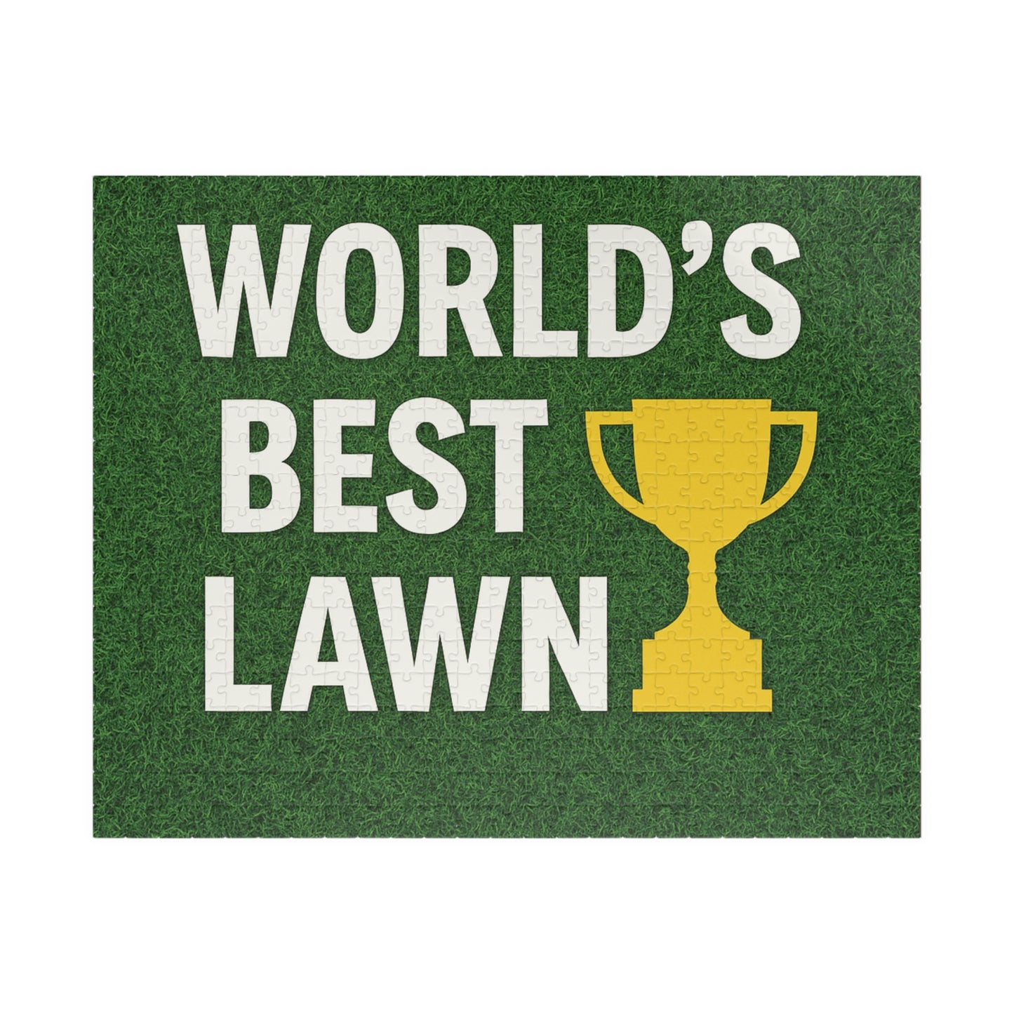 WORLD´S BEST LAWN - Fun Family Activity, Gift for Dads, Home Decor, Unique Puzzle Experience, Perfect for Lawn Lovers