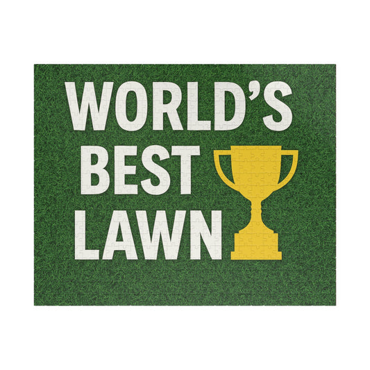 WORLD´S BEST LAWN - Fun Family Activity, Gift for Dads, Home Decor, Unique Puzzle Experience, Perfect for Lawn Lovers