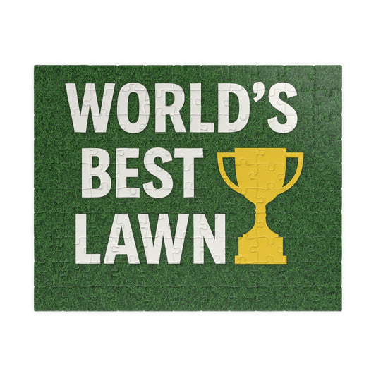 WORLD´S BEST LAWN - Fun Family Activity, Gift for Dads, Home Decor, Unique Puzzle Experience, Perfect for Lawn Lovers