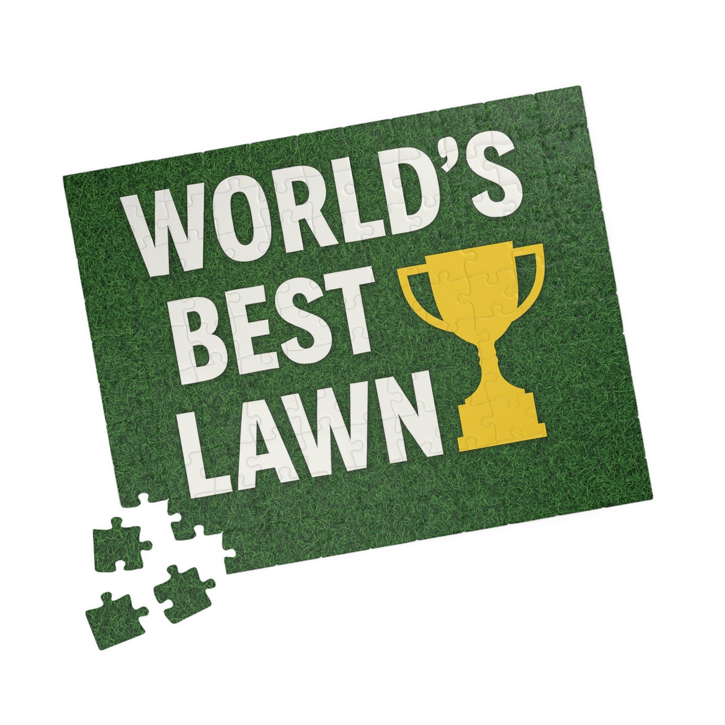 WORLD´S BEST LAWN - Fun Family Activity, Gift for Dads, Home Decor, Unique Puzzle Experience, Perfect for Lawn Lovers
