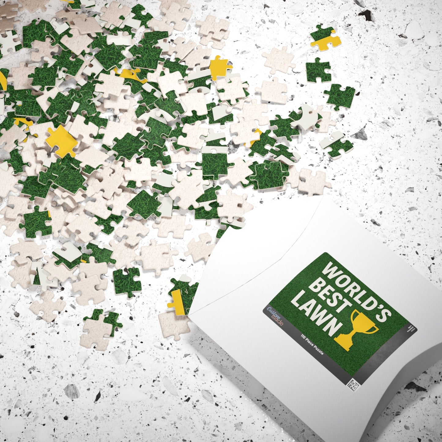 WORLD´S BEST LAWN - Fun Family Activity, Gift for Dads, Home Decor, Unique Puzzle Experience, Perfect for Lawn Lovers