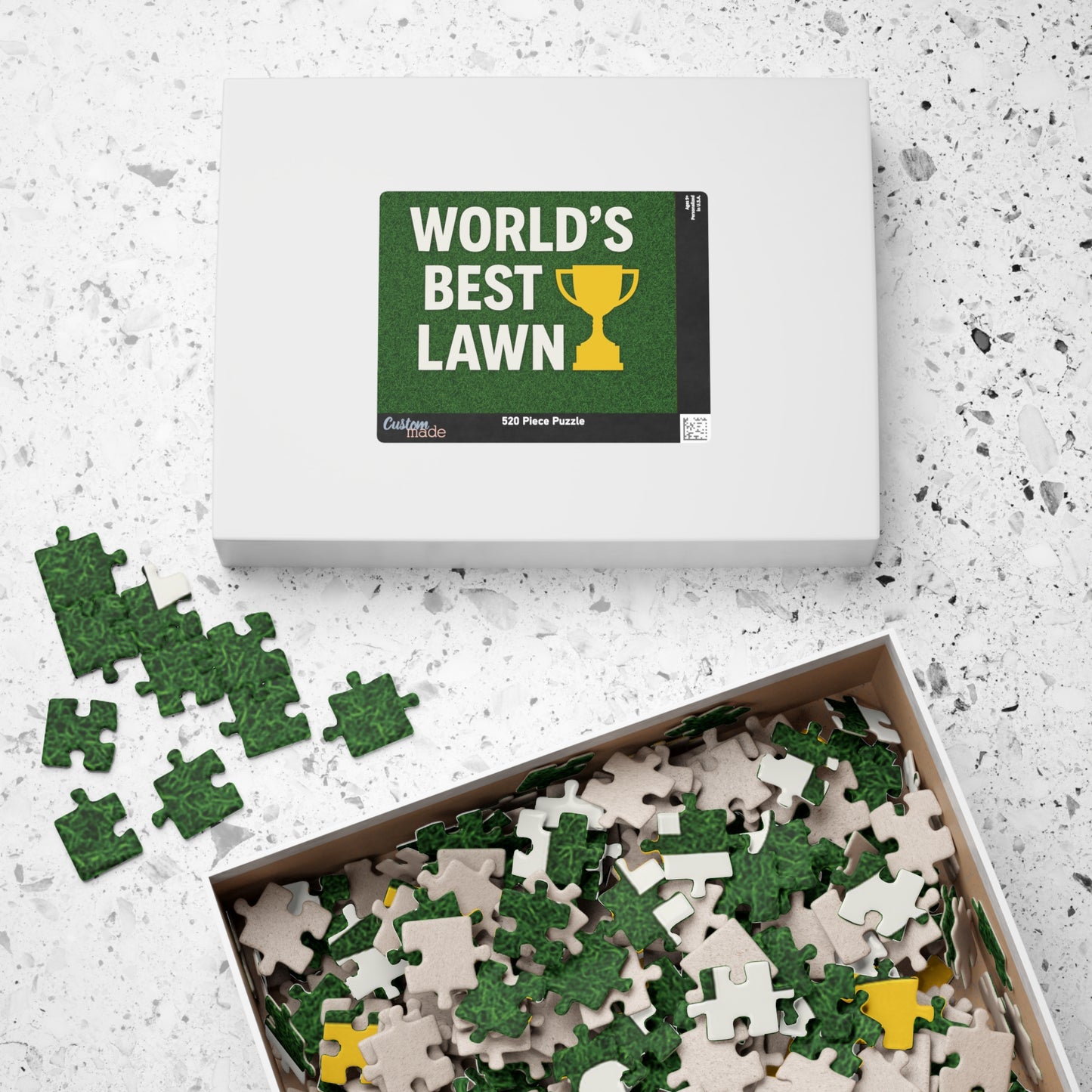 WORLD´S BEST LAWN - Fun Family Activity, Gift for Dads, Home Decor, Unique Puzzle Experience, Perfect for Lawn Lovers